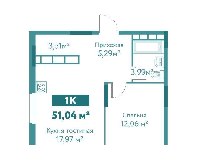 квартира г Тюмень р-н Ленинский Лесобаза ЖК «Акватория» фото 1