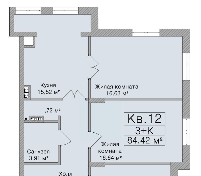 квартира г Рязань р-н Советский ул Свободы 74б фото 1