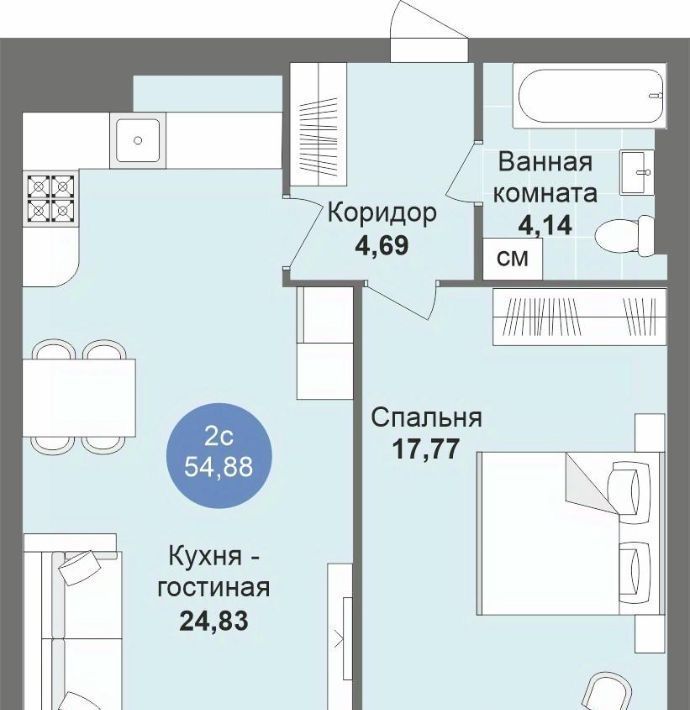 квартира г Новосибирск Студенческая Академгородок б-р Молодежи 21 фото 1