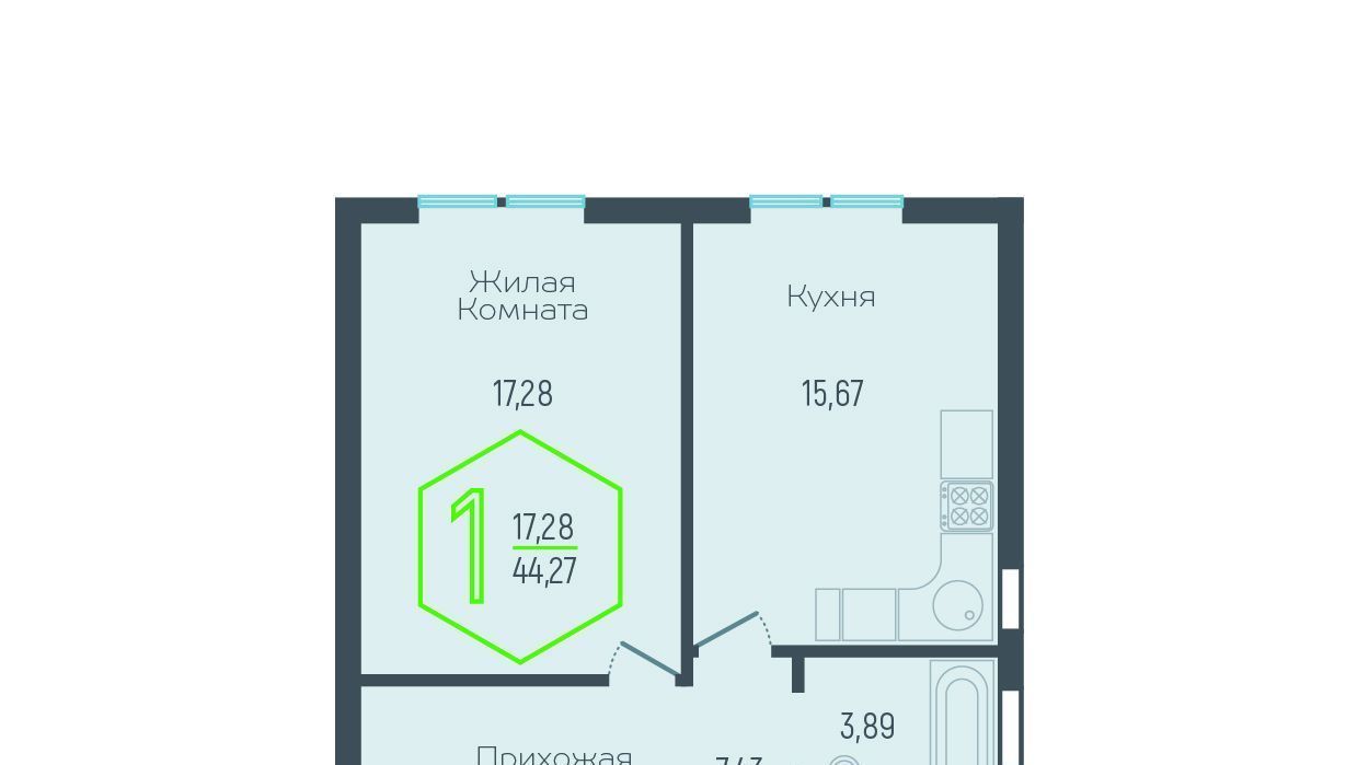 квартира г Краснодар р-н Прикубанский ул Атлантическая 2к/8 фото 3