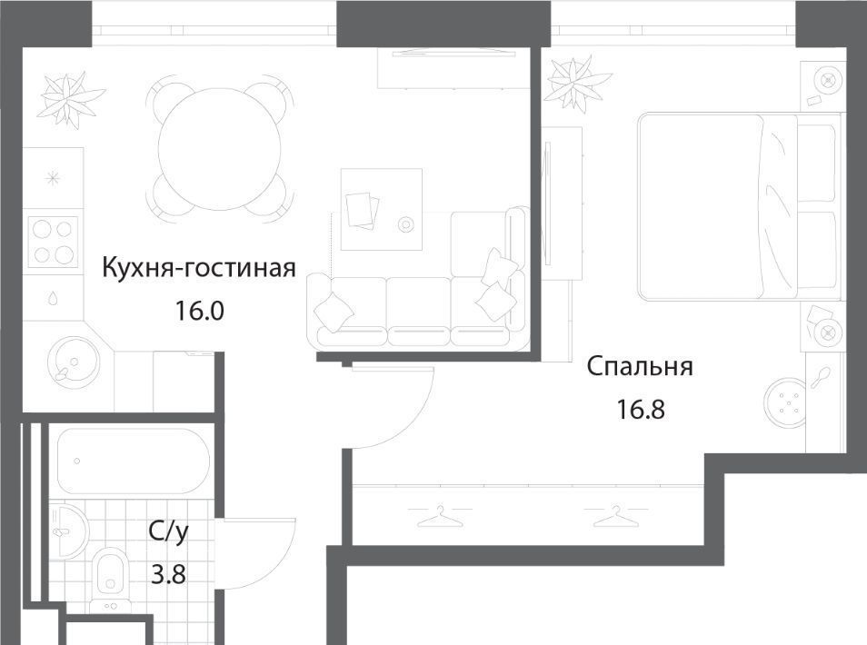 квартира г Москва метро Технопарк ЖК Нагатино Ай-Ленд к 1 фото 1