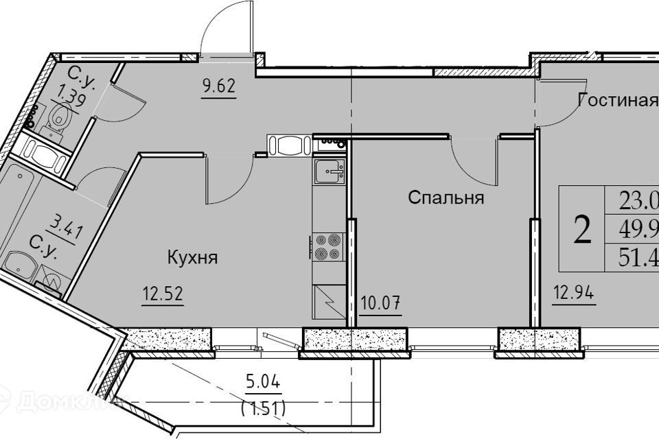 квартира г Колпино ул Балканская 12к/2 Колпинский район, дорога фото 2