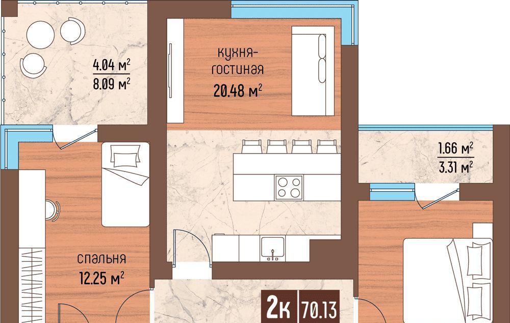 квартира р-н Светлогорский г Светлогорск ул Ольховая 32к/8 фото 1