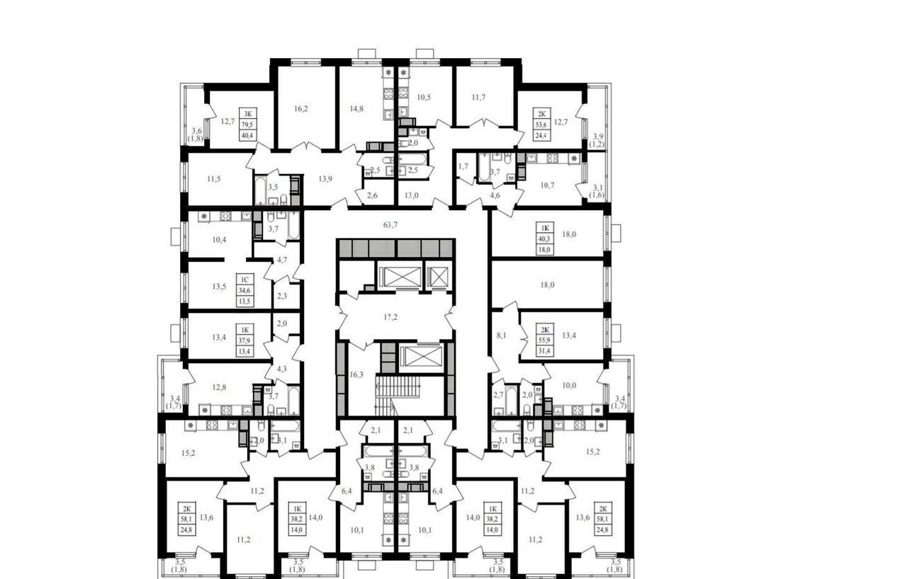 квартира г Москва ул Берзарина 1/2 поле, 32к, Октябрьское фото 2