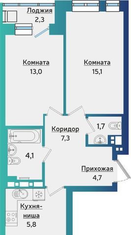 квартира р-н Индустриальный 10-й микрорайон Культбаза 1 жилрайон фото