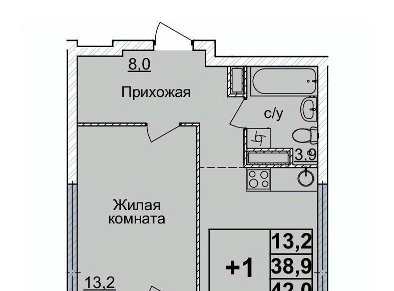 квартира г Нижний Новгород Горьковская ЖК «Горизонты Нижнего» фото 1