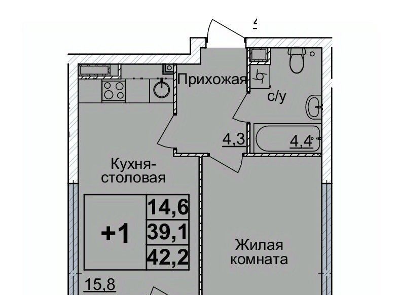 квартира г Нижний Новгород Горьковская ЖК «Горизонты Нижнего» фото 1