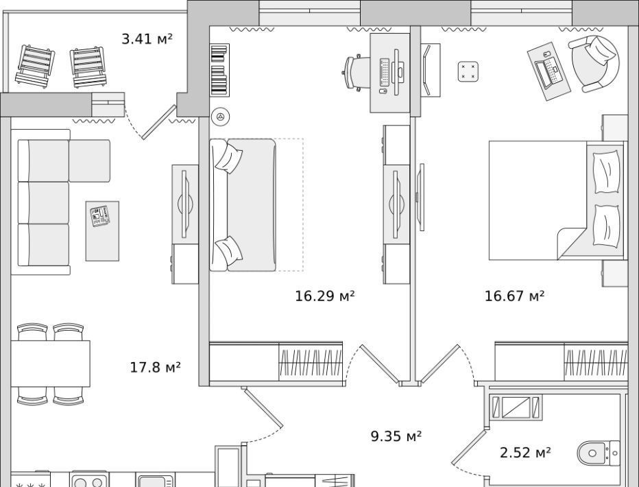 квартира г Санкт-Петербург метро Лесная ул Белоостровская 10к/1 фото 1