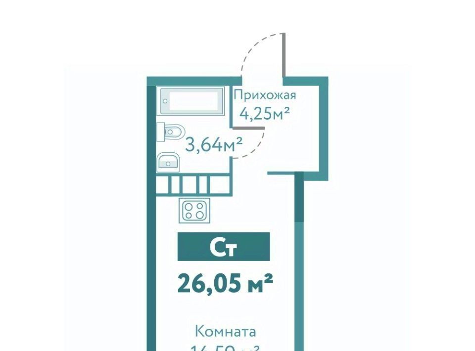 квартира г Тюмень р-н Ленинский ул Павла Никольского 10к 1 блок 1 фото 1