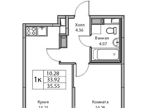 квартира г Санкт-Петербург ЖК «Юнтолово» Беговая фото 1