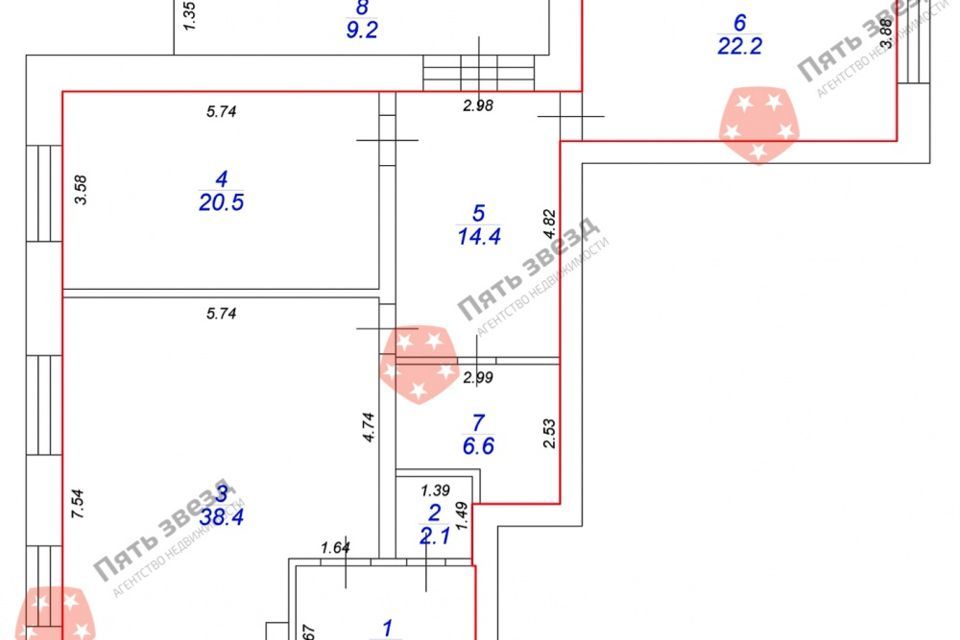 квартира г Тверь ул Хромова 23к/3 Калининский район фото 8