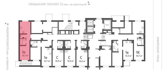 квартира г Санкт-Петербург метро Академическая ЖК «Ручьи» фото 2