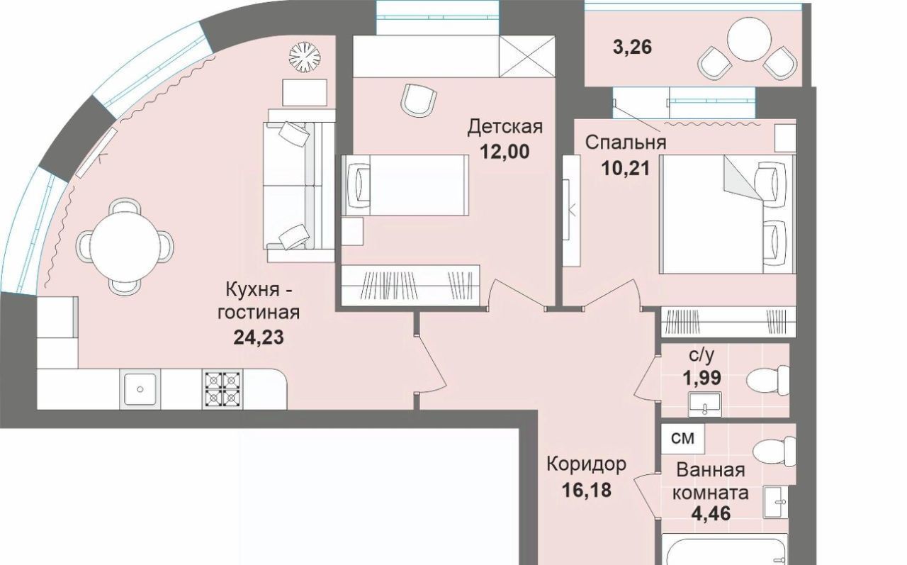 квартира г Новосибирск Студенческая Академгородок б-р Молодежи 21 фото 1