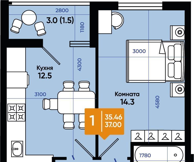 квартира г Батайск ул Комсомольская 133к/4 фото 1