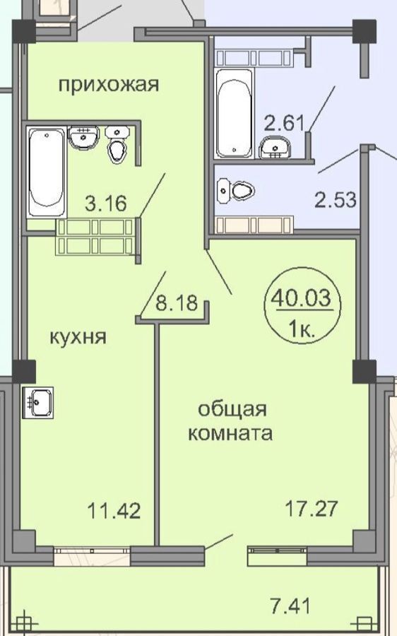 квартира г Омск р-н Центральный ул 21-я Амурская 25к/1 фото 18