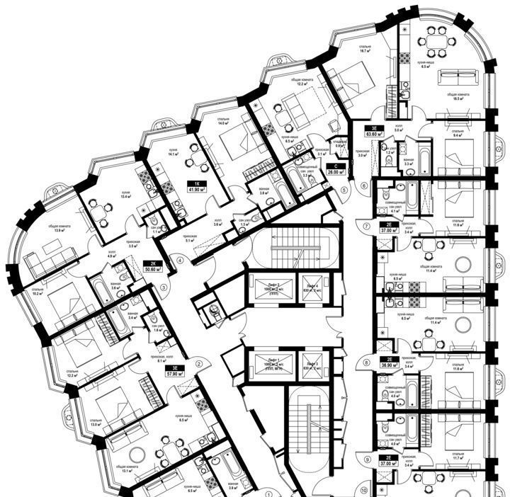 квартира г Москва метро Электрозаводская ЖК Интеллигент фото 2