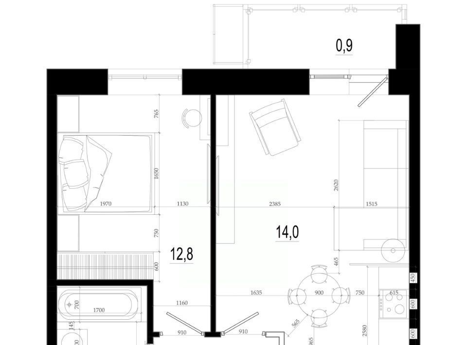 квартира г Одинцово ул Маковского 28 Одинцово фото 2