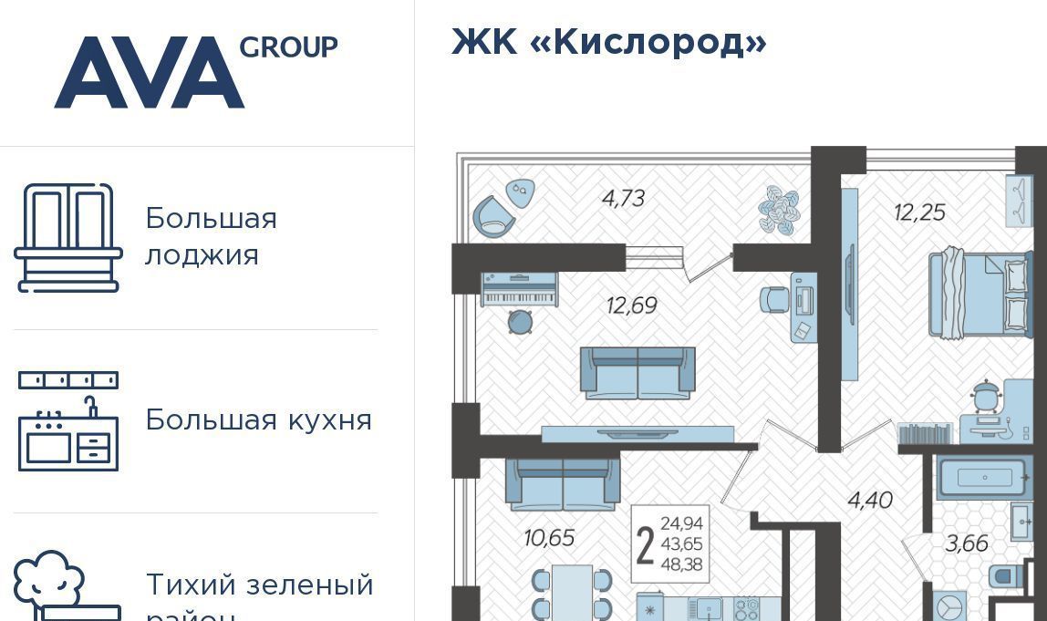 квартира г Сочи р-н Хостинский ЖК «Кислород» 5 фото 1