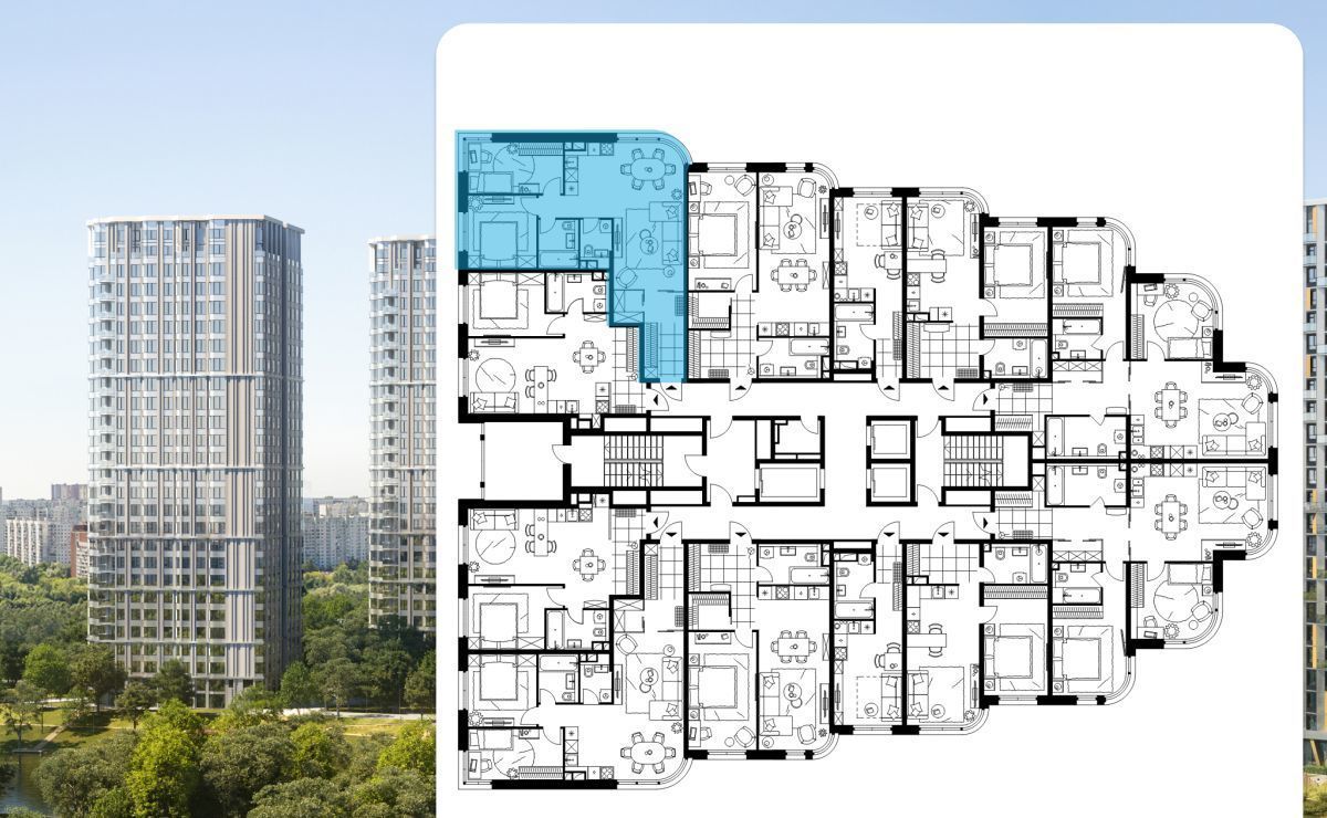 квартира г Москва метро Тушинская ш Волоколамское 81/2с 3 фото 2