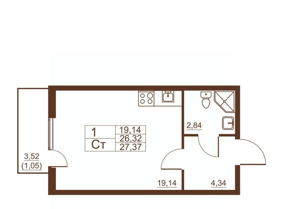 квартира г Санкт-Петербург п Шушары ш Московское 262к/4 Шушары фото 1