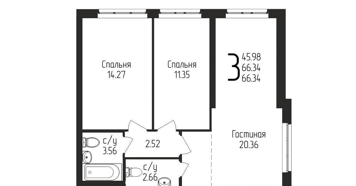 квартира г Уфа р-н Кировский ул Испытателей 89 фото 1