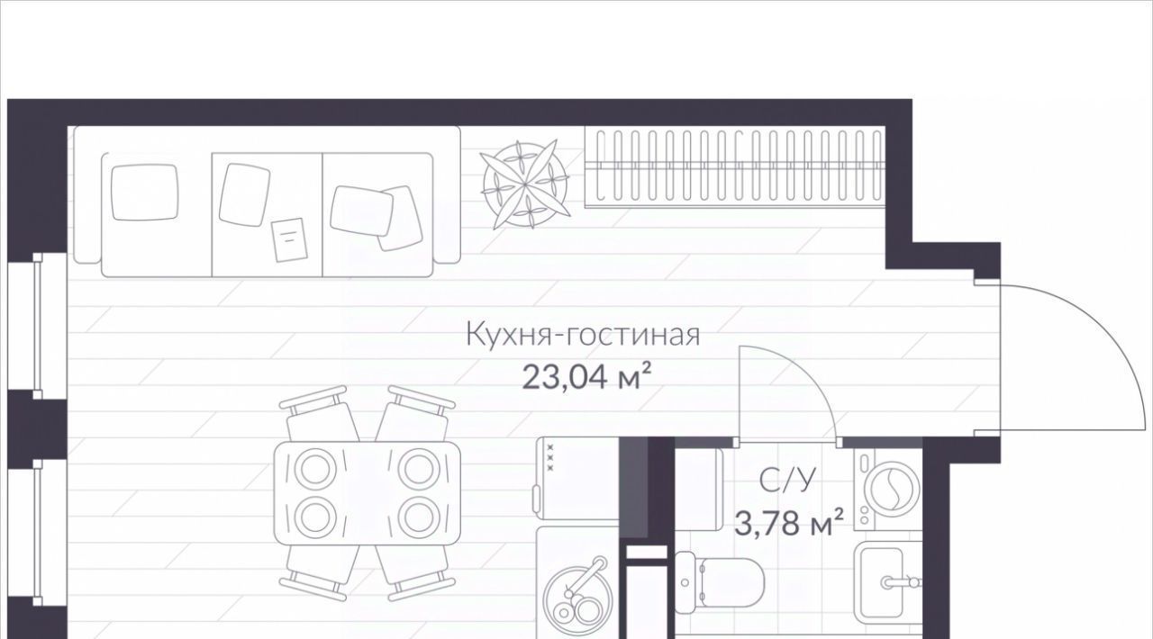 квартира г Санкт-Петербург метро Комендантский Проспект ул Парашютная 79к/1 фото 1