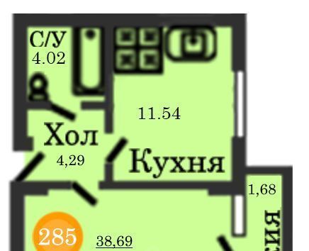 квартира г Калининград р-н Центральный ул Генерал-фельдмаршала Румянцева 7 фото 1