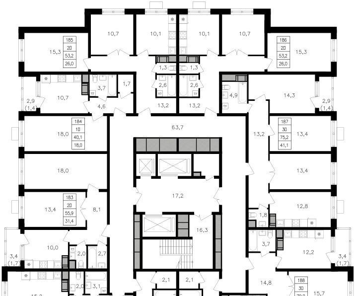 квартира г Москва ул Берзарина 3/2 поле, 32к, Октябрьское фото 2