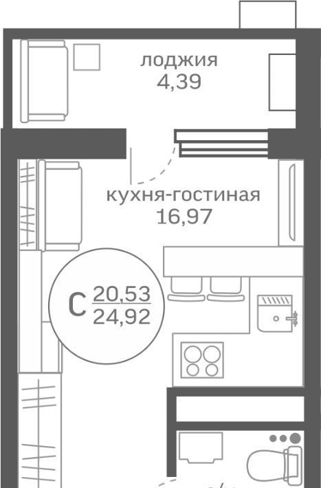 квартира р-н Тюменский д Патрушева Жилой Меридиан Юг кв-л фото 1