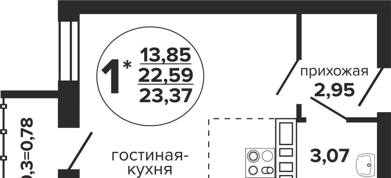 квартира г Краснодар р-н Прикубанский Музыкальный ул им. Дунаевского И.И. фото 1