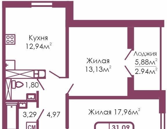 квартира г Обнинск ул Табулевича 5 фото 1