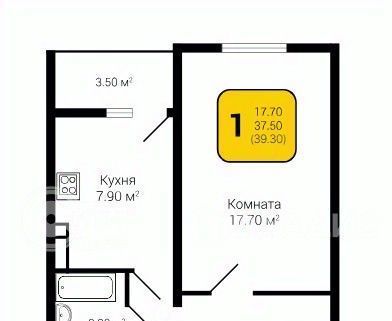 квартира г Воронеж р-н Железнодорожный ул Федора Тютчева 105 фото 1