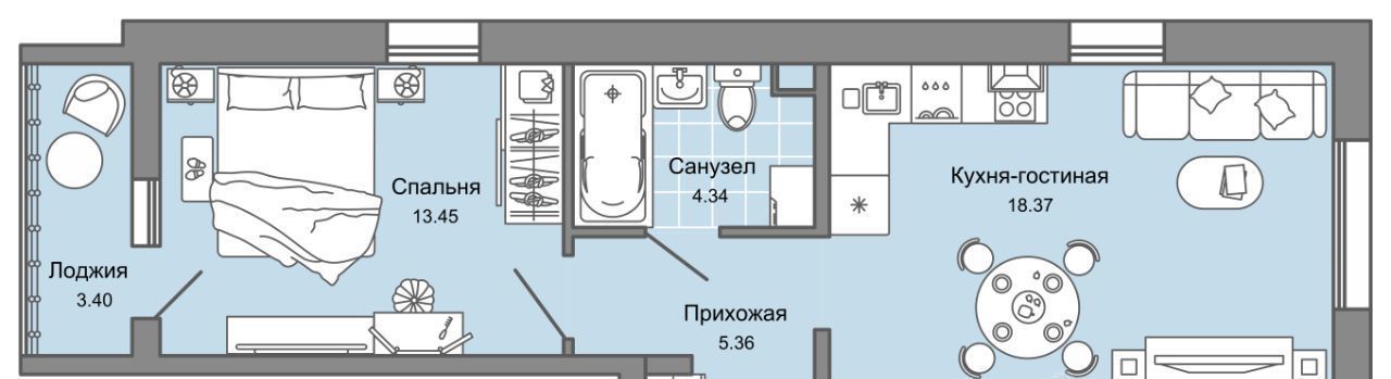 квартира г Ульяновск р-н Заволжский Новый Город ЖК Юлла 10-й кв-л фото 1