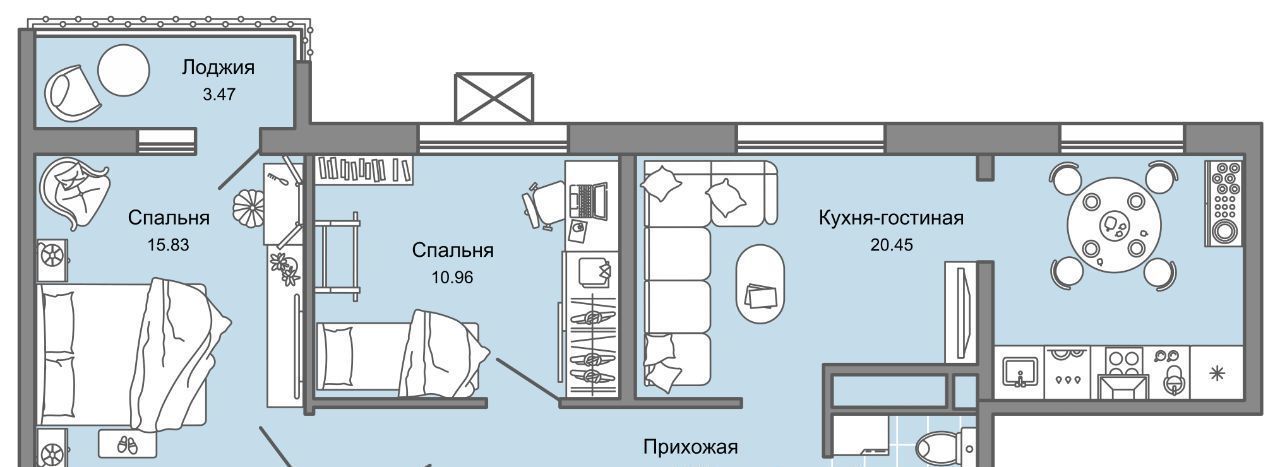 квартира г Ульяновск р-н Заволжский Новый Город ЖК Юлла 10-й кв-л фото 1