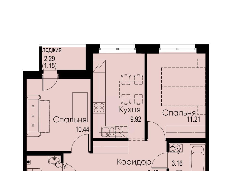 квартира р-н Всеволожский г Мурино ЖК Айди Мурино 2 Девяткино фото 1