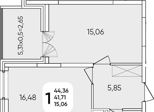 квартира г Краснодар р-н Прикубанский мкр Любимово 16 фото 10