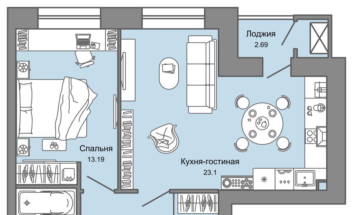 квартира г Ульяновск р-н Заволжский Новый Город ЖК «Дивный сад» 9 7-й кв-л, сад фото 1