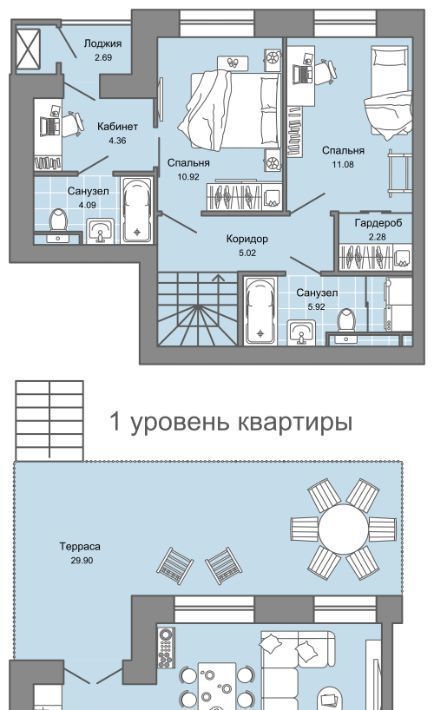 квартира г Ульяновск р-н Заволжский Новый Город ЖК «Дивный сад» 9 7-й кв-л, сад фото 1