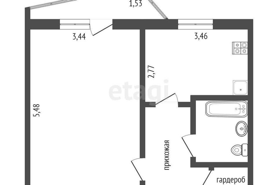 квартира г Омск б-р Архитекторов 1/3 Омский район фото 1