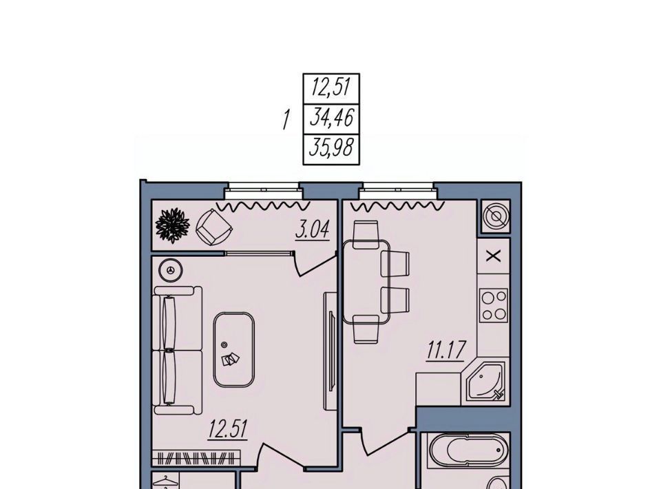 квартира г Волгоград р-н Тракторозаводский ул Тракторостроителей 21/3 фото 1