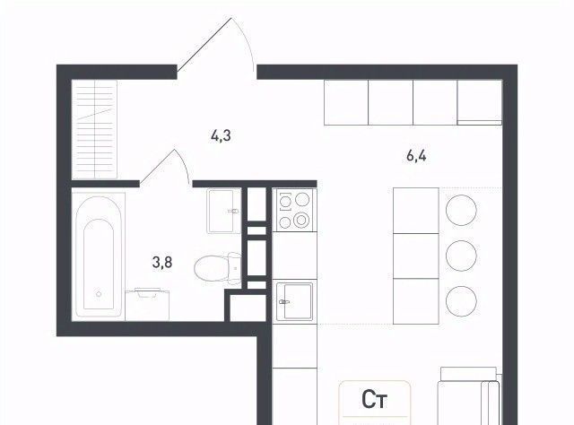 квартира г Подольск д Борисовка Жилой Новая Щербинка кв-л, Силикатная, 18 фото 1