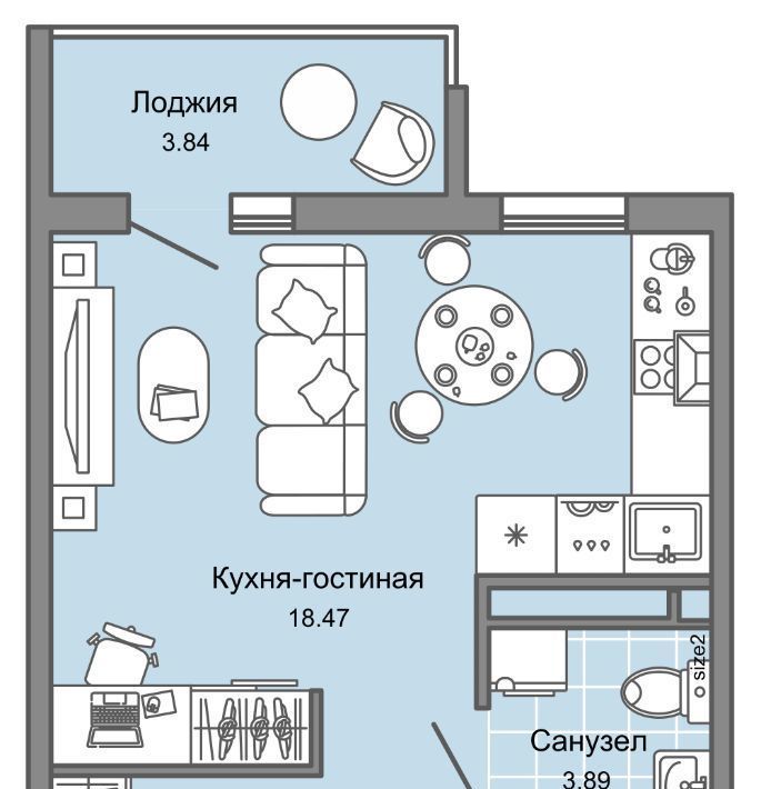 квартира г Ульяновск р-н Засвияжский микрорайон «Юго-Западный» 8 Ультраград жилой комплекс фото 1