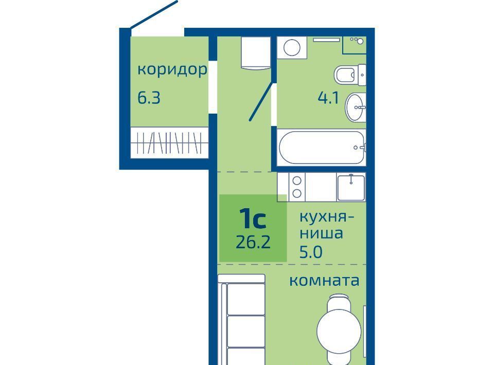 квартира г Пермь р-н Мотовилихинский ул Целинная 59 фото 1