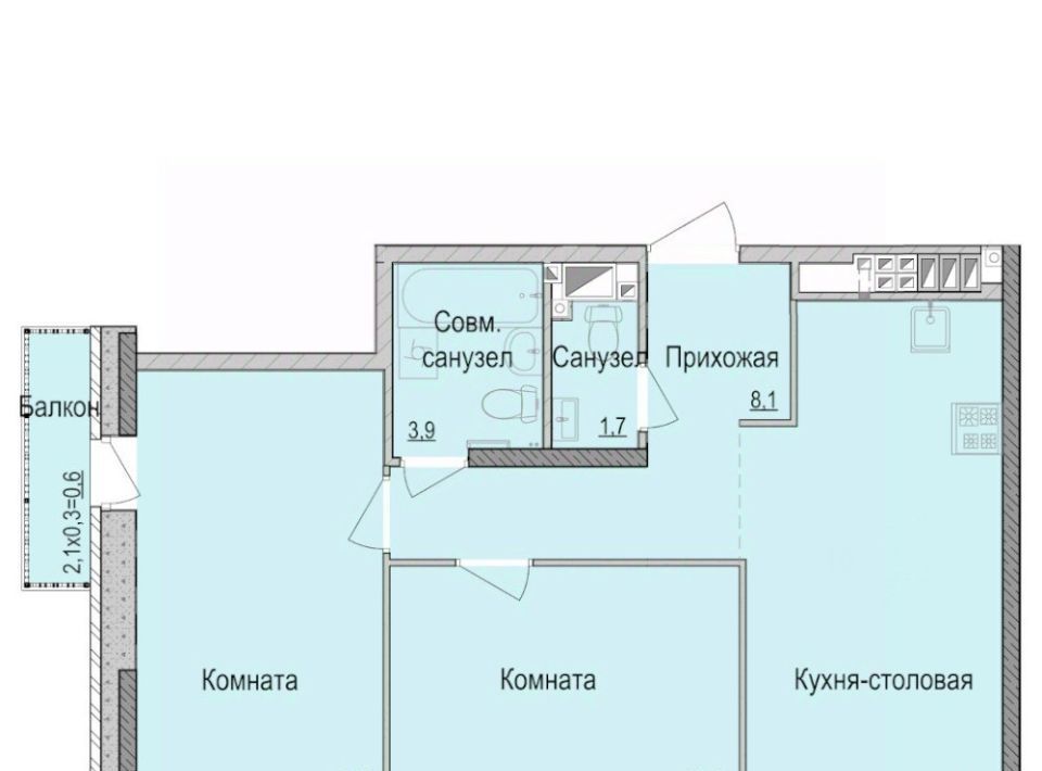 квартира г Ижевск р-н Первомайский Ракетный ЖК Умные Кварталы А14 жилрайон, 3-й мкр фото 1