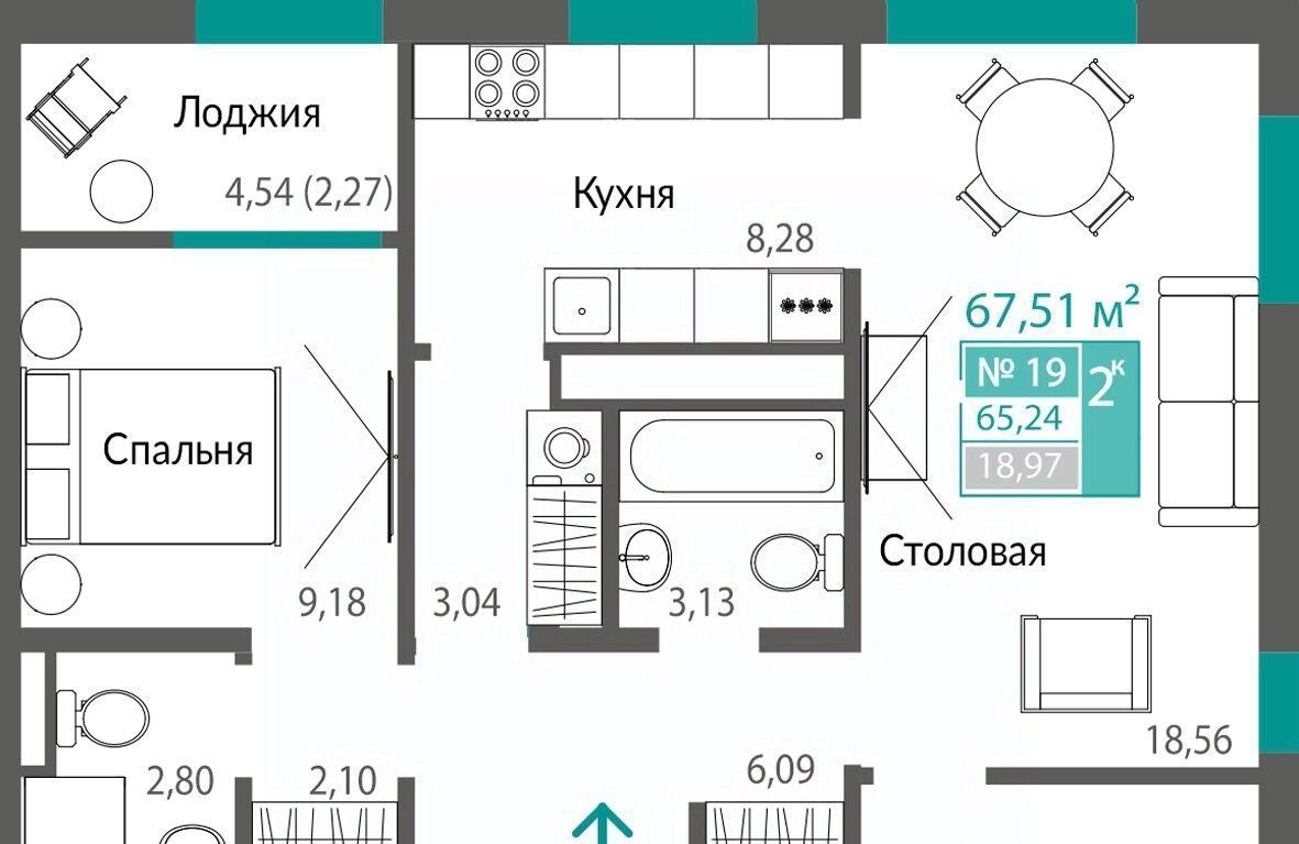 квартира г Симферополь р-н Киевский ул Никанорова 4ж фото 1