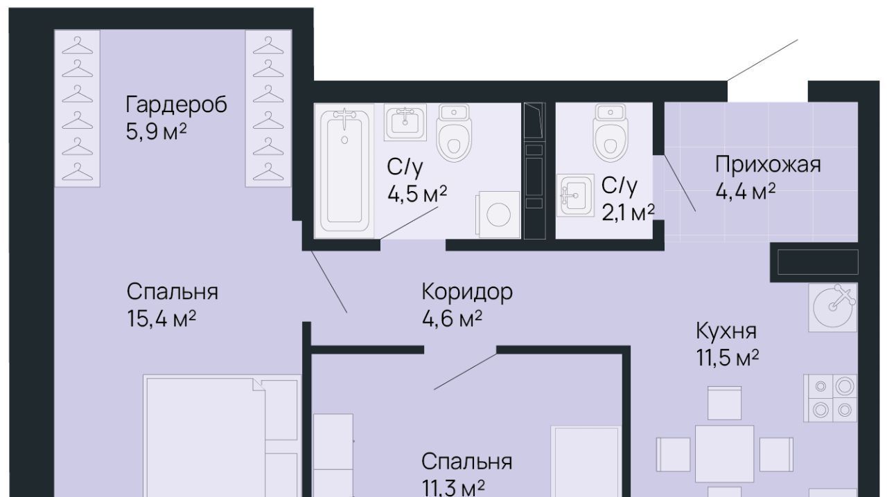 квартира г Нижний Новгород Горьковская Резиденция жилой комплекс фото 1