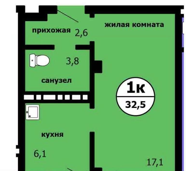 квартира г Красноярск р-н Ленинский Садоводческое товарищество Химик Завода СК фото 1