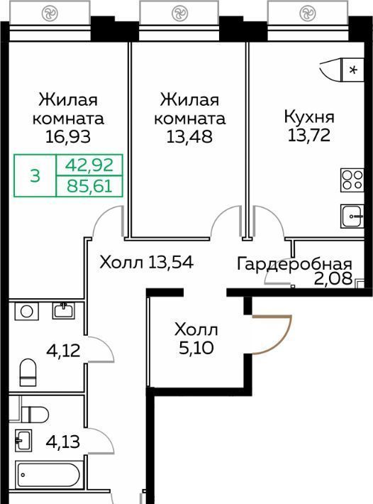 квартира г Мытищи пр-кт Новомытищинский 4а Медведково фото 1