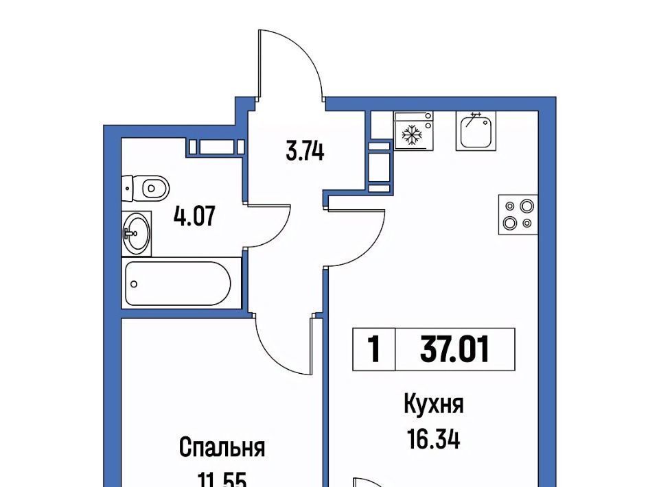 квартира р-н Всеволожский г Мурино ЖК «Урбанист» Девяткино фото 1