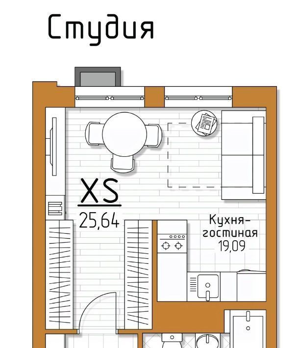 квартира р-н Ленинский п Молодежный 5 Баллов жилой комплекс, Тула фото 1